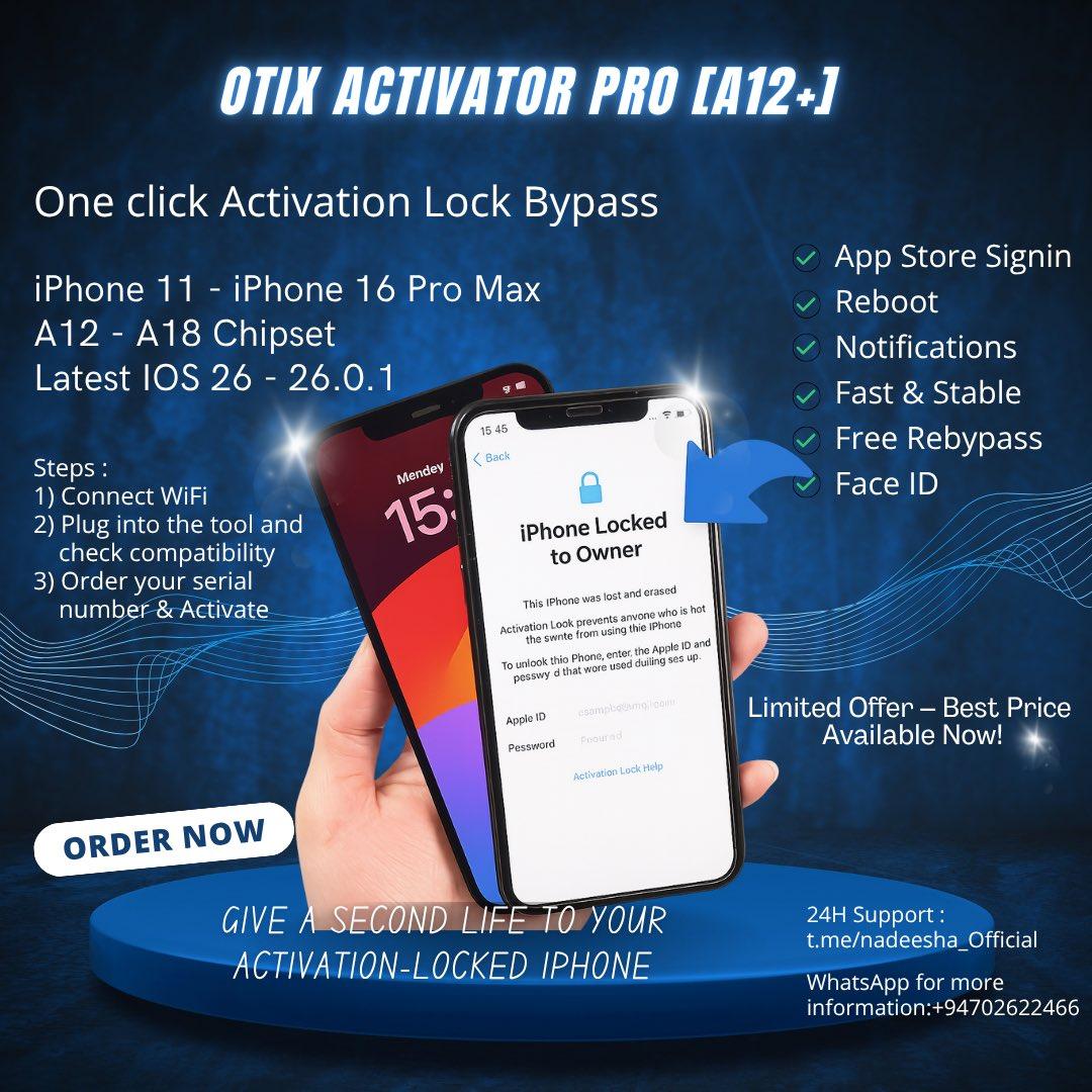 OTIX OPENMENU X Account Remove – iPhone 13 Pro [NOT FMI OFF - NO Refund]