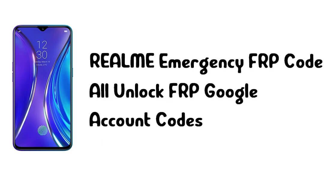 REALME FRP UNLOCK ONLINE NEW UPDATE